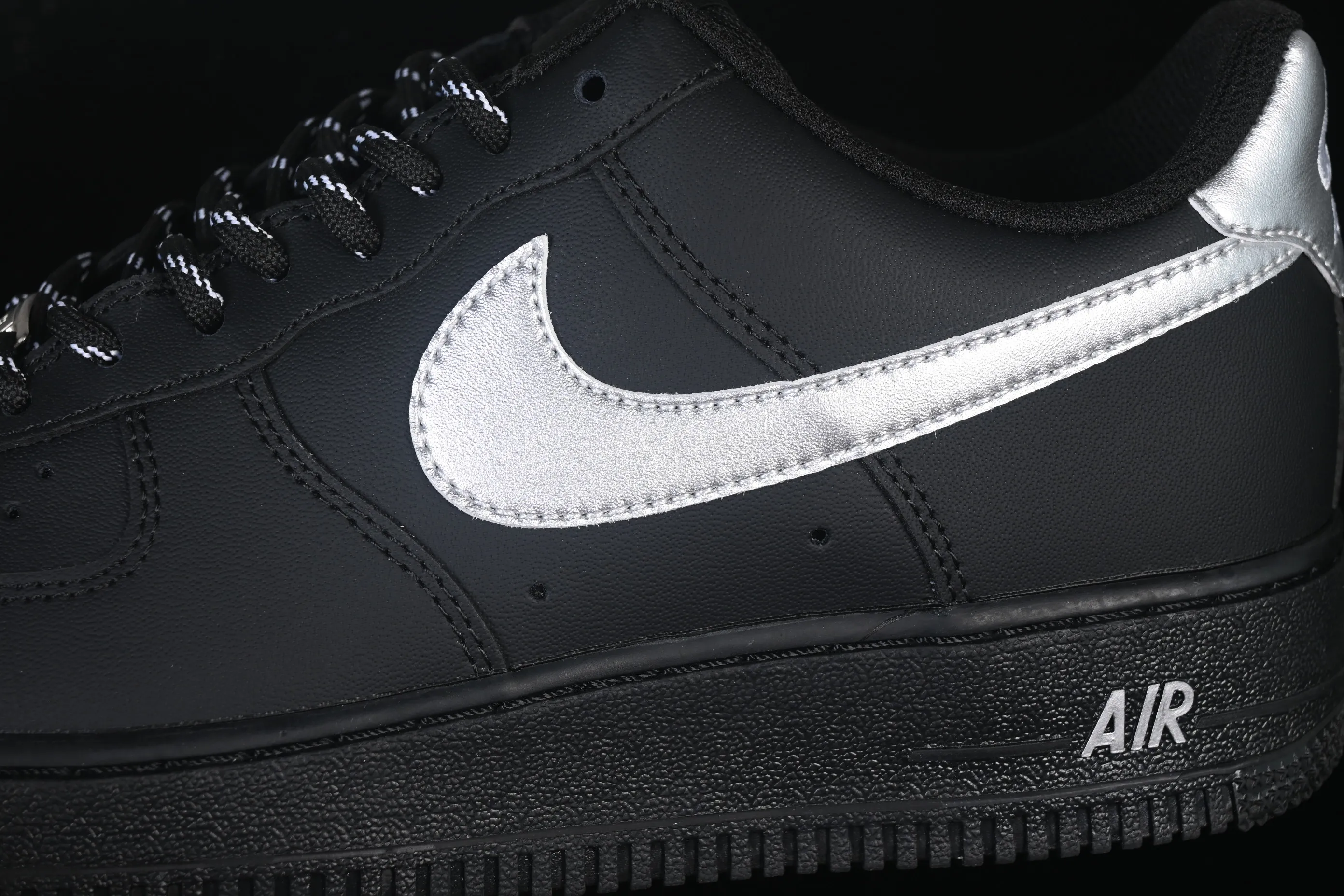 All Categories Nk Air Force 1 Air Force Series Nk Air Force 1 Low Air Force Low Nike Air Force 1'07 Low Black Silver Warrior Air Force One Low Casual Shoes ZH0316-125